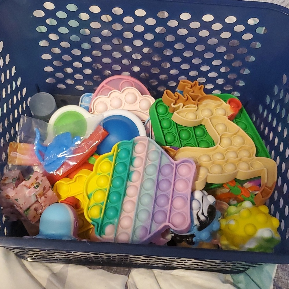 Bucket of fidgets bucket not included